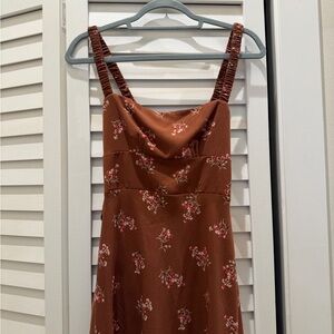 Abercrombie & Fitch Brown Floral Maxi Dress